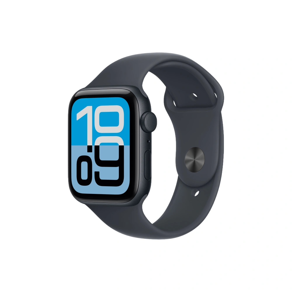 Apple Watch SE 3 GPS 44mm Midnight Aluminium Case with Midnight Sport Band - M/L