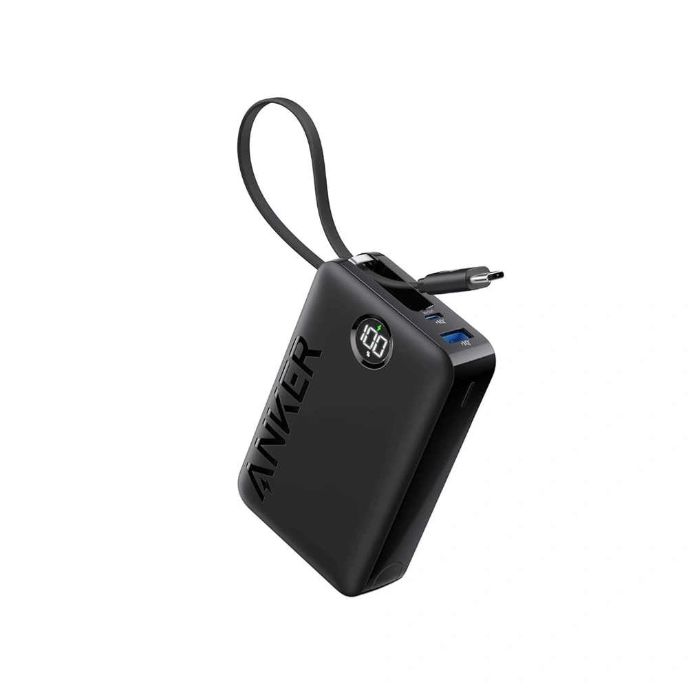 Anker Power Bank (20,000mAh, 22.5W, Built-In USB-C Cable) A1647H11