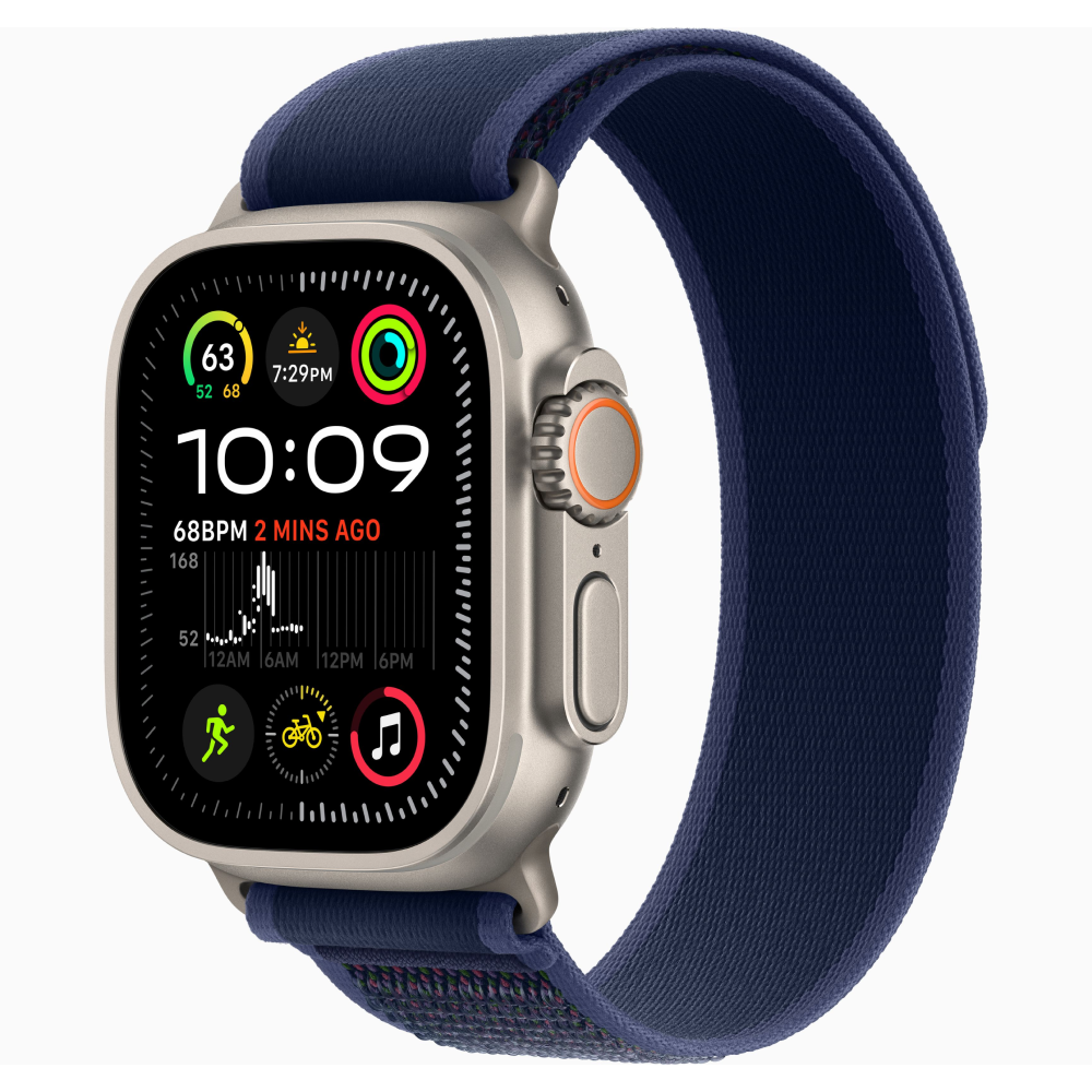 Apple Watch Ultra 2 49mm Cellular + GPS - Natural Titanium Case with Blue Trail Loop - S/M