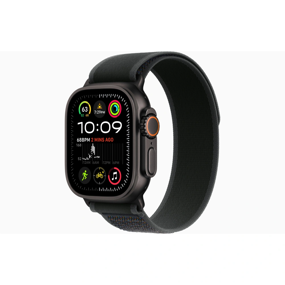 Apple Watch Ultra 2 49mm Cellular + GPS - Black Titanium Case with Black Trail Loop - M/L